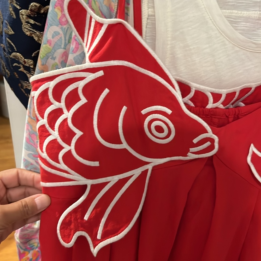 Embroidered Koi Fish Cami Dress
COLOR - Red, Size Medium - Picture 3 of 7